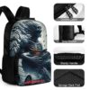 Skull And Guitar 16 inch Shoulder Backpack - Image 4
