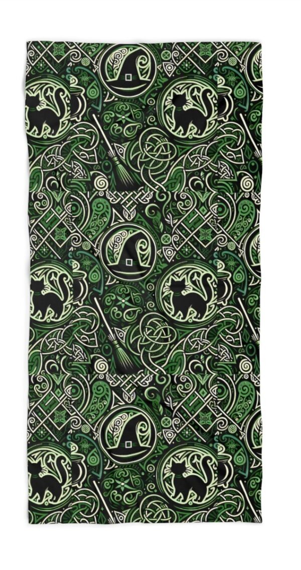 Green Witch Beach Towel