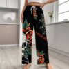 LS Music Promotions Drawstring Women Wide Leg Pajamas Pants - Image 2