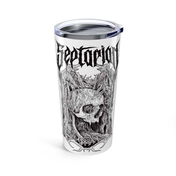 Septarian Skull Black and White Tumbler 20oz