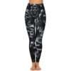 Reaper Skull Custom Print Patterned Yoga Pants with 2 Pockets - Image 2