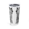 Septarian Skull Black and White Tumbler 20oz - Image 2