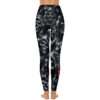 Reaper Skull Custom Print Patterned Yoga Pants with 2 Pockets - Image 3
