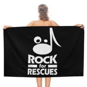 Rock for Rescues Beach Towel