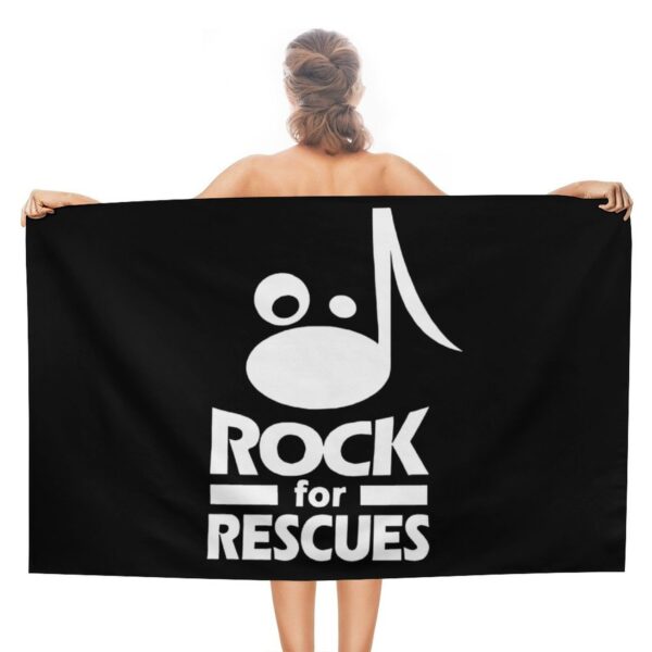 Rock for Rescues Beach Towel