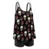 Red Skulls Tankini Two Piece Swimsuits - Image 7