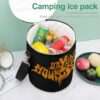 Dayglo Mourning – Round Collapsible Insulated Cooler Bag - Image 3