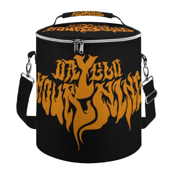 Dayglo Mourning – Round Collapsible Insulated Cooler Bag